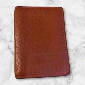 Coach Unisex Tan Leather Card Holder